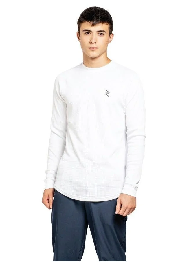 زيسي تيشيرت رجالي بأكمام كاملة وياقة دائرية